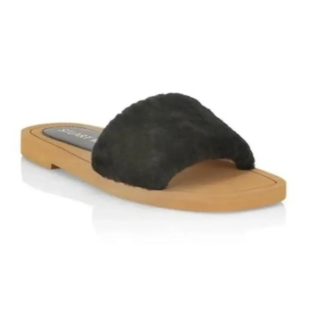 STUART WEITZMAN New $250 Cammy Slide Natural Dust Bag Included Size 8.5B
